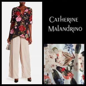 Catherine Malandrino Floral Blouse